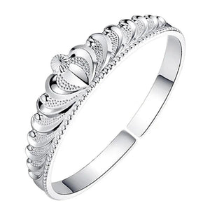 Crown Woman Cuff Bracelet 925 Sterling Silver Jewelry