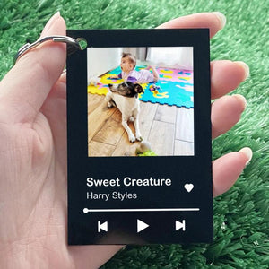 Funny Acrylic Song Poster Plaque, Custom Photo Keyring