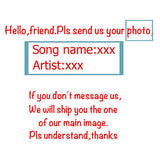 Funny Acrylic Song Poster Plaque, Custom Photo Keyring