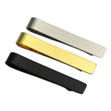 Custom Logo Pattern Tie Clip for Men Steel Silver Business Necktie
