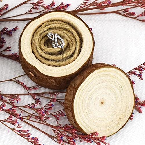 Wooden Wedding Ring Box, Engagement Ring Holder