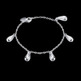 925 Silver Water Droplets Bracelet Bangle for Women