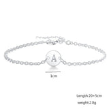 925 Silver 26 Letters Bracelet Charm Jewelry Wedding Gift