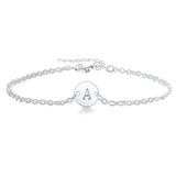 925 Silver 26 Letters Bracelet Charm Jewelry Wedding Gift