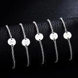 925 Silver 26 Letters Bracelet Charm Jewelry Wedding Gift