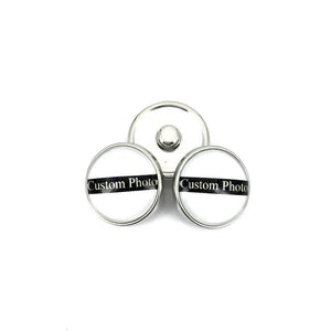 16pcs Glass Snap Button Jewelry for DIY Snap Bracelet Necklace