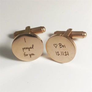 Personalized Stainless Steel Men's Cufflinks