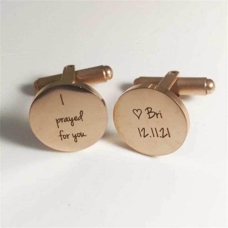 Personalized Stainless Steel Men's Cufflinks