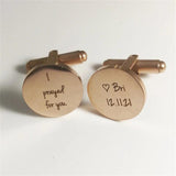 Personalized Stainless Steel Men's Cufflinks