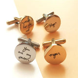 Personalized Stainless Steel Men's Cufflinks