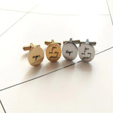 Personalized Stainless Steel Men's Cufflinks