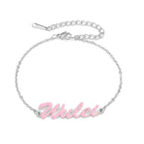 Personalized Name Bracelets 18K Letter Chain Bangle
