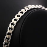 925 Silver Chain Noble Wedding Bracelet Charm Birthday Gift Jewelry