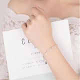 S925 Silver Lucky Clover Bracelet Delicate Jewelry For Women