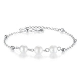 S925 Sterling Silver Lucky Clover Bracelet for Women