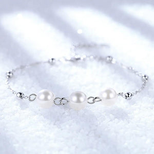 S925 Sterling Silver Lucky Clover Bracelet for Women