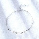 S925 Sterling Silver Lucky Clover Bracelet for Women