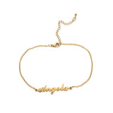 Monogram Personalized Stainless Steel Name Bracelet