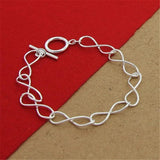 925 Silver Bracelet Figure 8 Shape For Men & Women