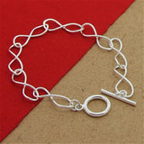 925 Silver Bracelet Figure 8 Shape For Men & Women
