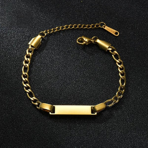 Personalized Stainless Steel Couple Bracelet - DIY Name Lettering