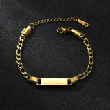 Personalized Stainless Steel Couple Bracelet - DIY Name Lettering