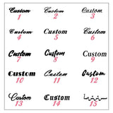 Personalized Stainless Steel Couple Bracelet - DIY Name Lettering