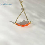 Custom Orange Bracelet for Women/Girl Name Personalized