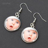 Personalized Family Photo Earrings for Wedding