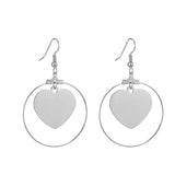 Stainless Steel Large Round Hoop Earrings