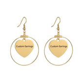 Stainless Steel Large Round Hoop Earrings