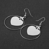 Stainless Steel Large Round Hoop Earrings