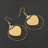 Stainless Steel Large Round Hoop Earrings