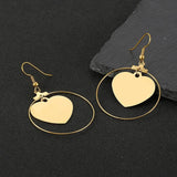 Stainless Steel Large Round Hoop Earrings