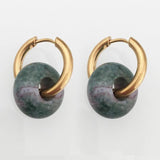 Vintage Natural Stone Earrings for Women, Mother's Gift