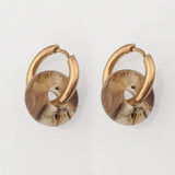 Vintage Natural Stone Earrings for Women, Mother's Gift