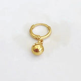 Punk Style Eye Pendant Earrings Asymmetric Copper Plating Gold-color oorbellen