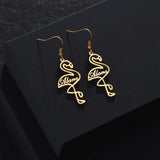 Flamingo Name Dangle Earring Stainless Steel