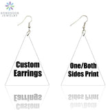 Vintage African Wooden Earrings Afro Wood Dangle Jewelry for Women