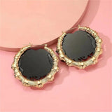 Bamboo Earrings Hot Lip Kiss Large Hoop European American Punk Earring