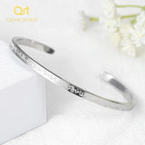 Arabic Bracelet AYATUL KURSI God Messenger Personalized Steel Bangle