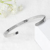 Arabic Bracelet AYATUL KURSI God Messenger Personalized Steel Bangle