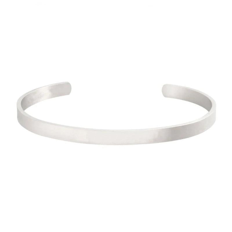 5mm Width Engrave Coordinates Stainless Steel Jewelry Set