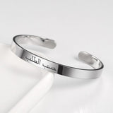 Personalized Stainless Steel Name Bangle Cuff Bracelet