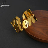 Differy Bracelet Name Bangle for Women, Stainless Steel Cuff Bracelets