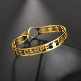Customized Name Bracelet for Women Stainless Steel Bangle