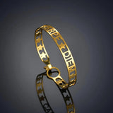 Customized Name Bracelet for Women Stainless Steel Bangle