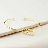 Personalized Stainless Steel Bangle Bracelet with Laser Engraved Name Initial