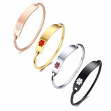 Engraved Medical Alert ID Bracelet Stainless Steel