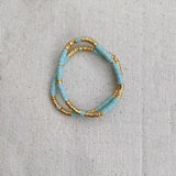 Bohemian Soft Pottery Elastic Rope Couple Bracelet Gift for Girlfriends